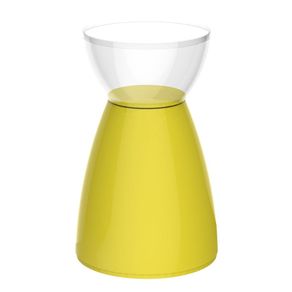 Banqueta Rad Im In Area Externa e Interna Policarbonato Incolor e Limao Siciliano 54,7 cm -Altura-